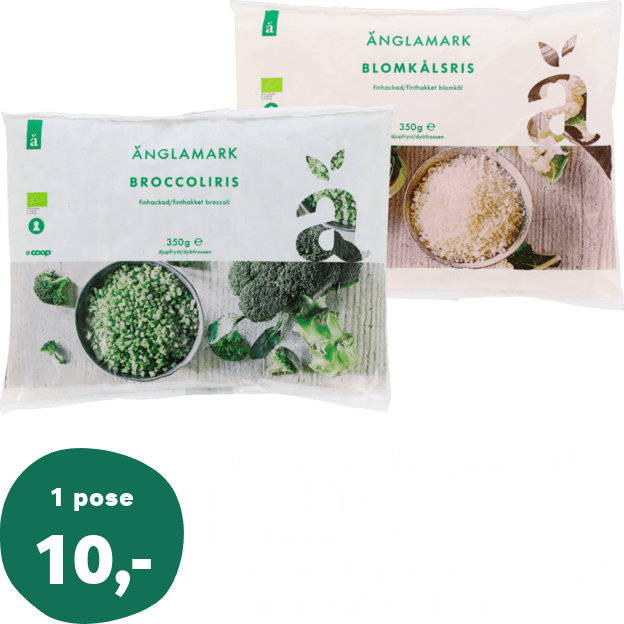 Änglamark økologisk blomkåls- eller broccoliris