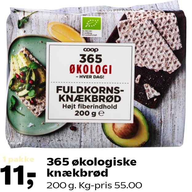 365 økologiske knækbrød