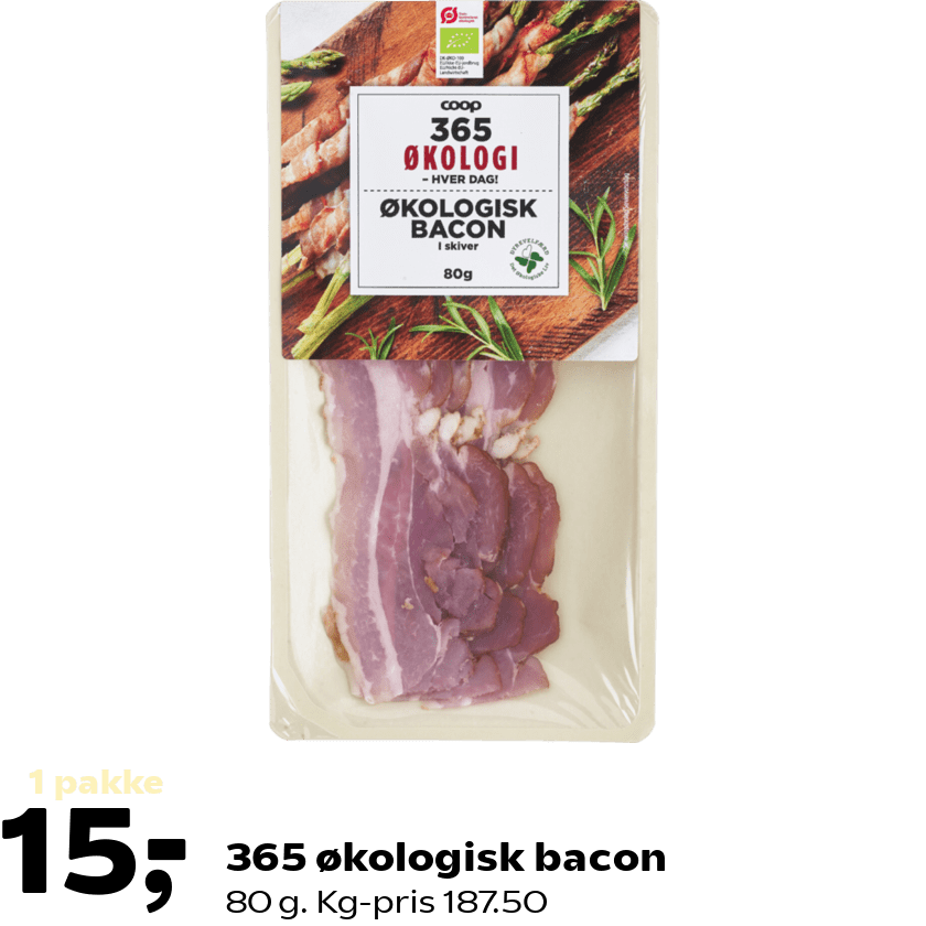 365 økologisk bacon