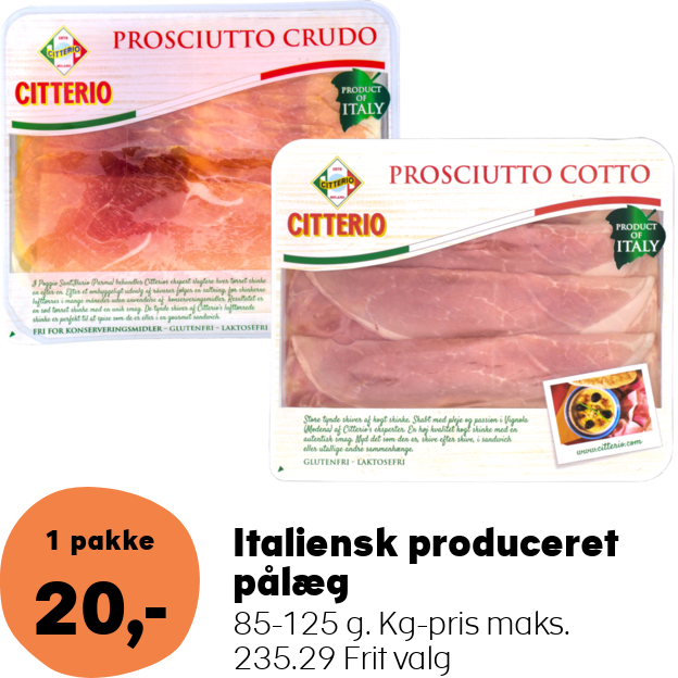 Italiensk produceret pålæg