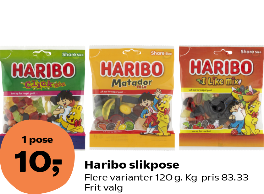 Haribo slikpose