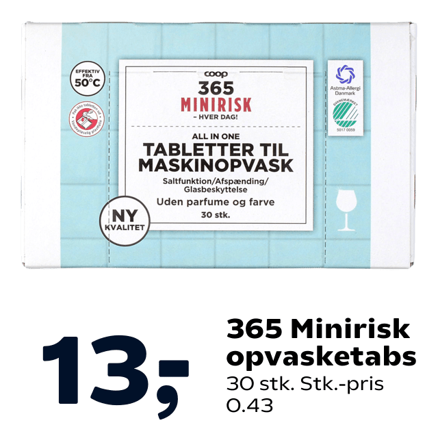365 Minirisk opvasketabs