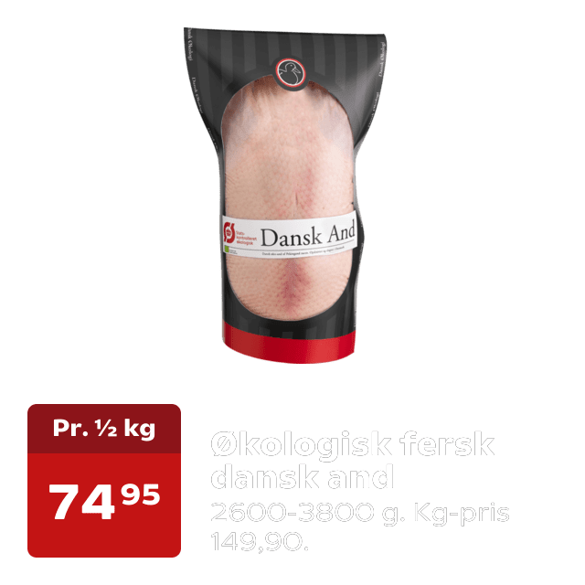Økologisk fersk dansk and