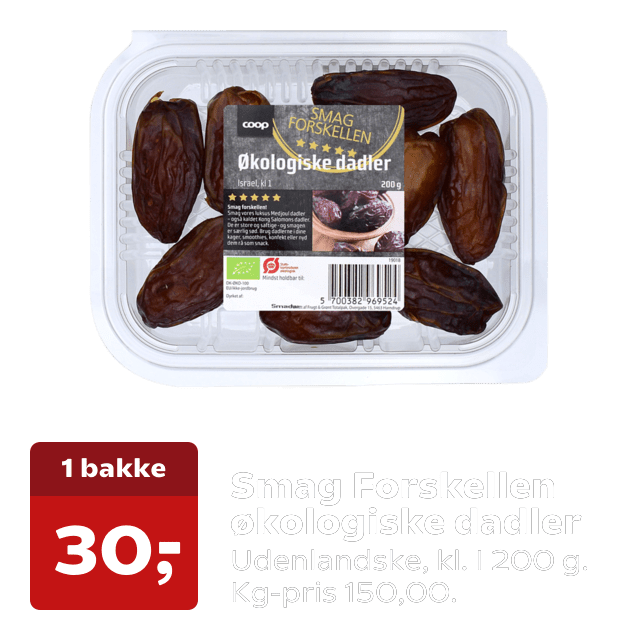 Smag Forskellen økologiske dadler