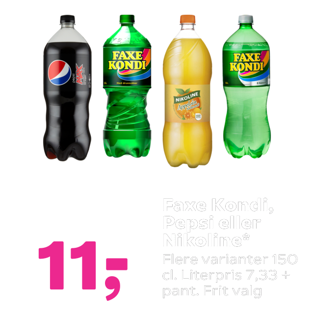 Faxe Kondi, Pepsi eller Nikoline