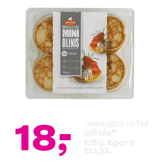 Franske mini blinis
