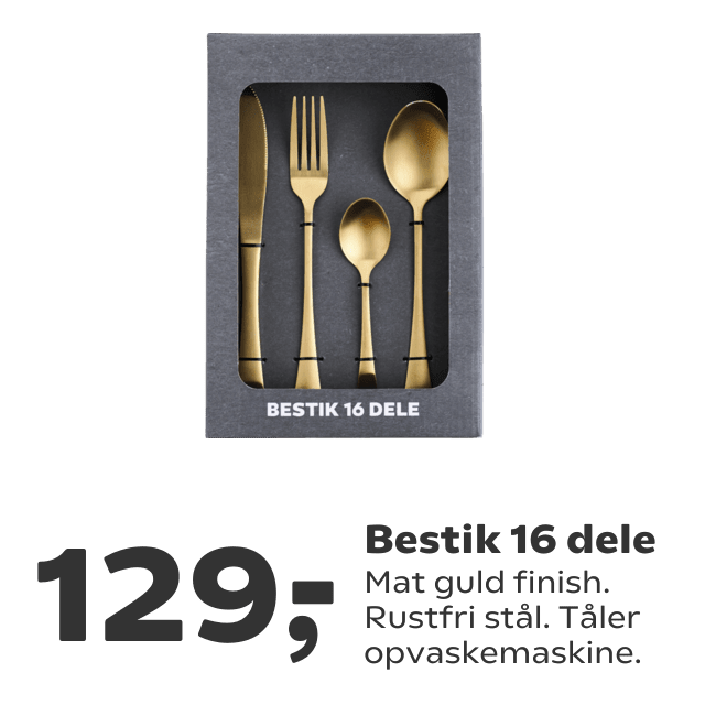 Bestik 16 dele