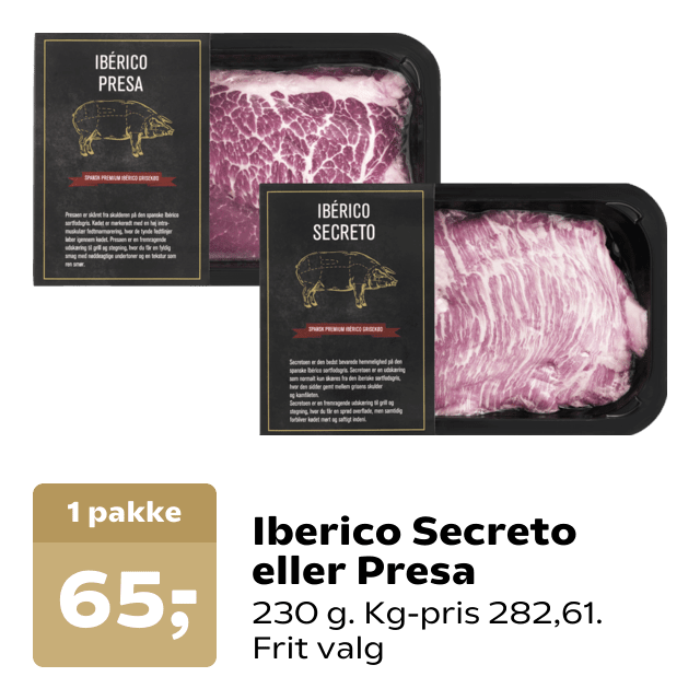 Iberico Secreto eller Presa
