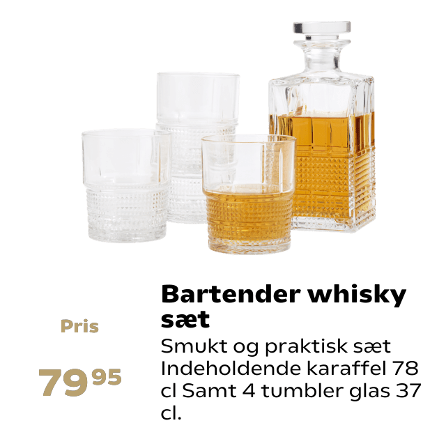 Bartender whisky sæt