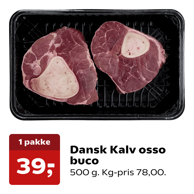 Dansk Kalv osso buco