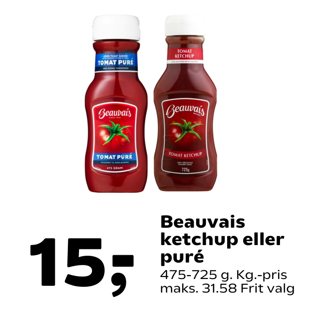 Beauvais ketchup eller purÃÂ©