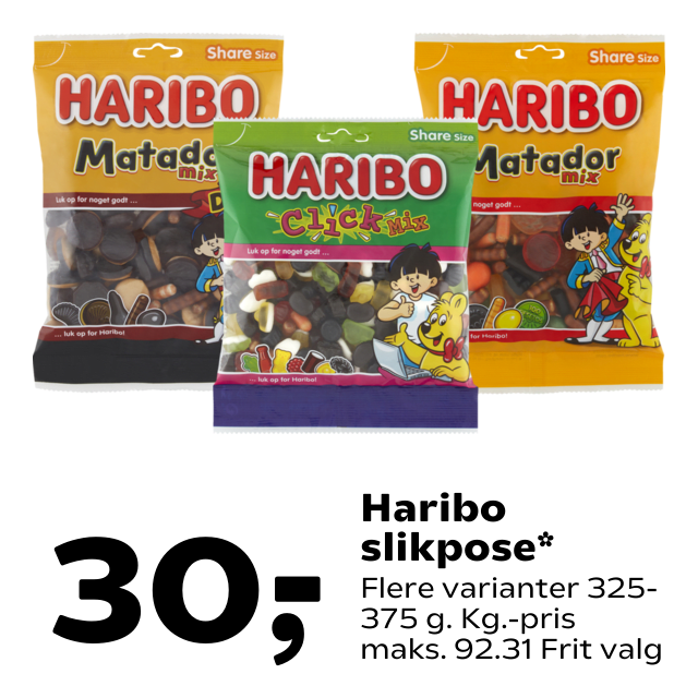 Haribo slikpose