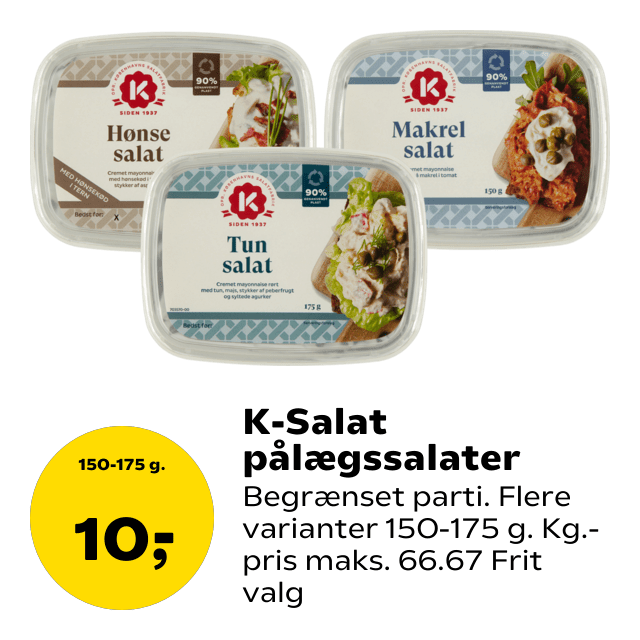 K-Salat pålægssalater