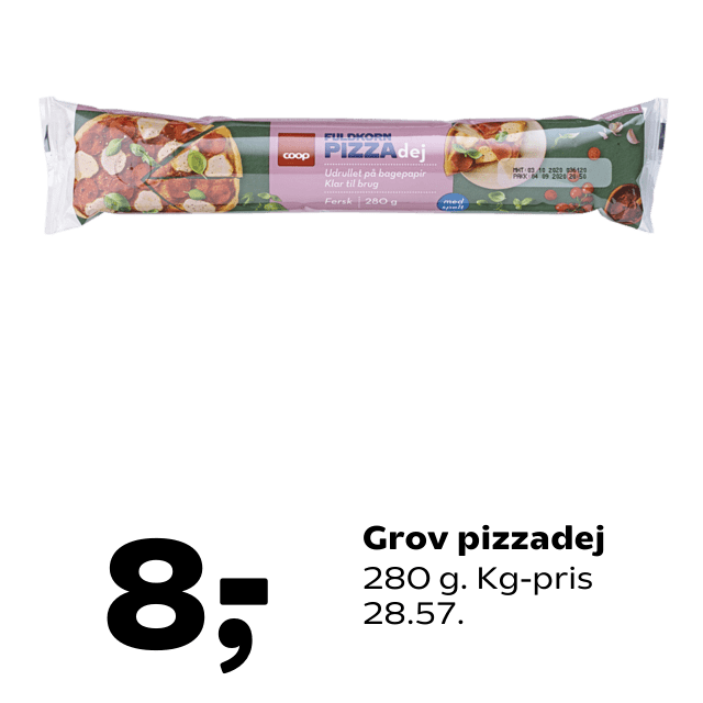 Grov pizzadej