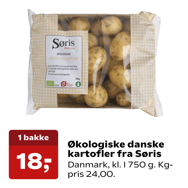 Økologiske danske kartofler fra Søris