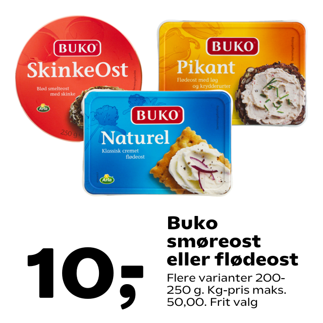 Buko smÃÂ¸reost eller flÃÂ¸deost