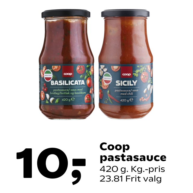Coop pastasauce