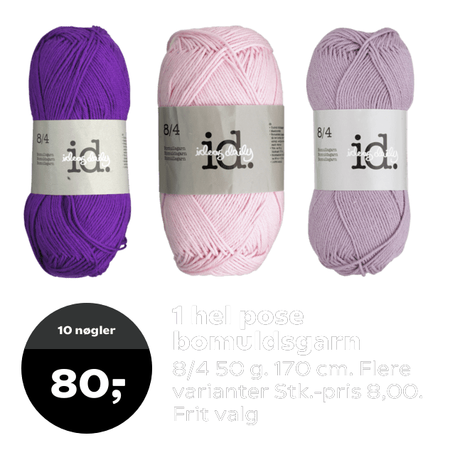 1 hel pose bomuldsgarn