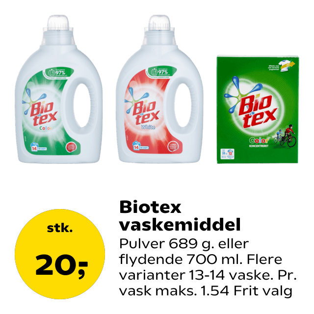 Biotex vaskemiddel