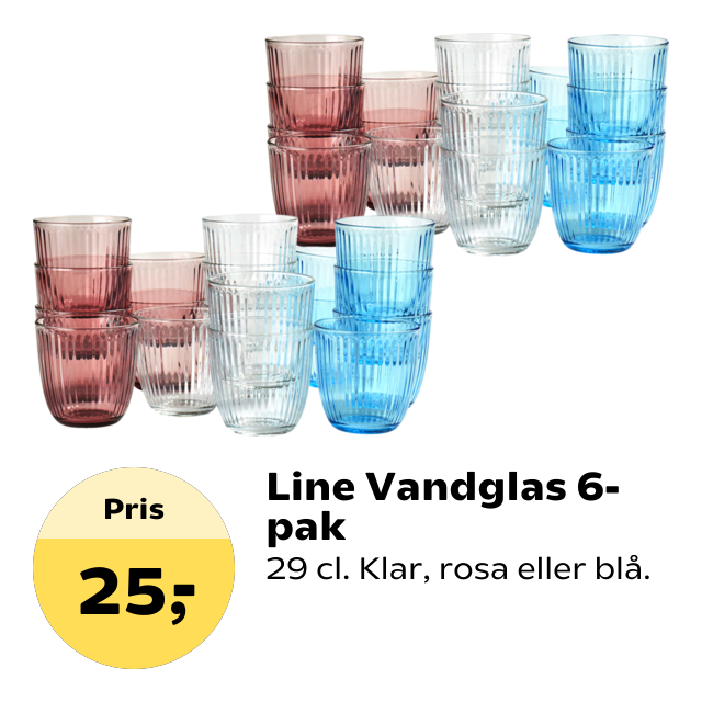 Line Vandglas 6-pak