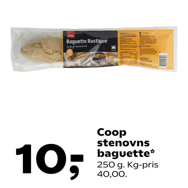 Coop stenovns baguette