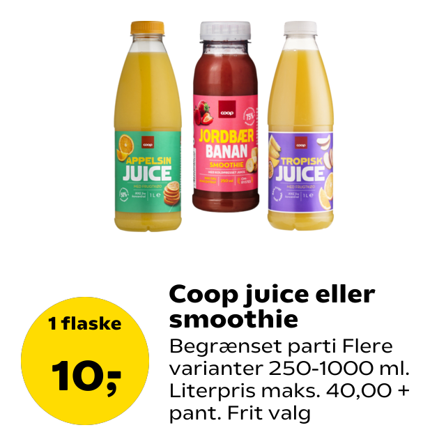 Coop juice eller smoothie