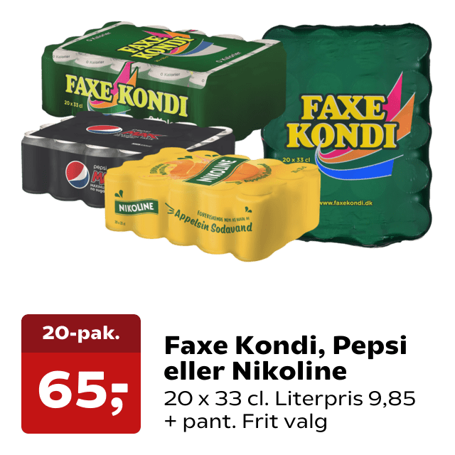Faxe Kondi, Pepsi eller Nikoline