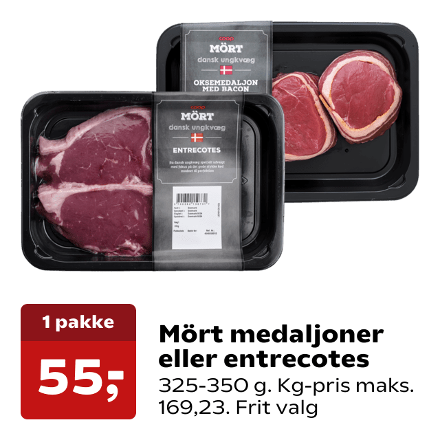 Mört medaljoner eller entrecotes