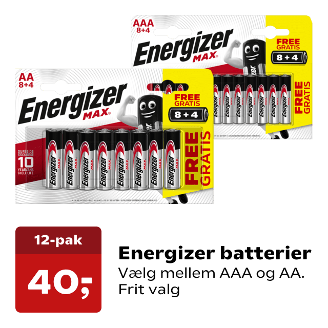 Energizer batterier