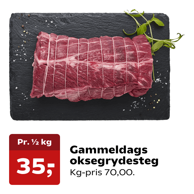 Gammeldags oksegrydesteg