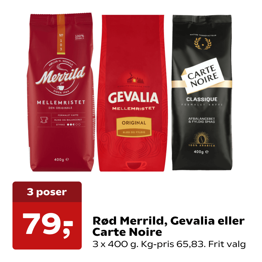 Rød Merrild, Gevalia eller Carte Noire