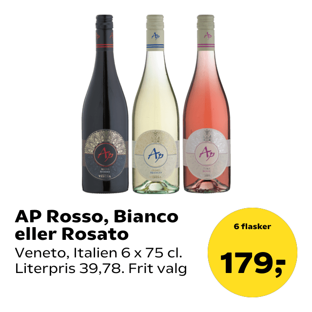 AP Rosso, Bianco eller Rosato