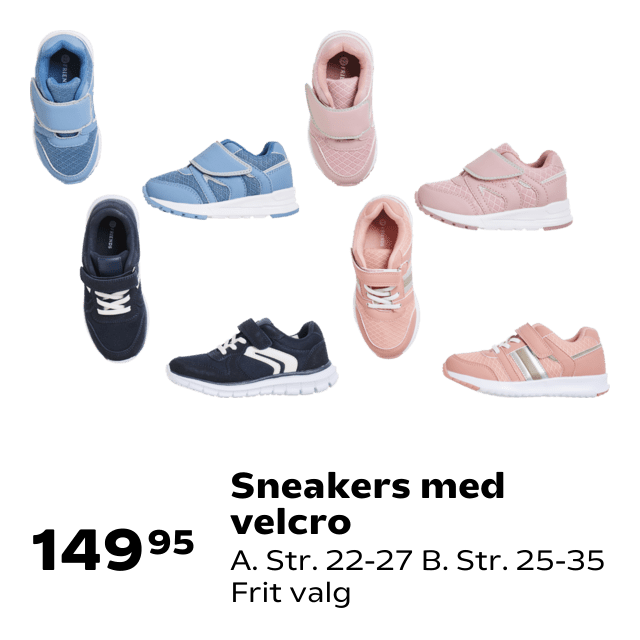 Sneakers med velcro