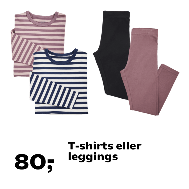 T-shirts eller leggings