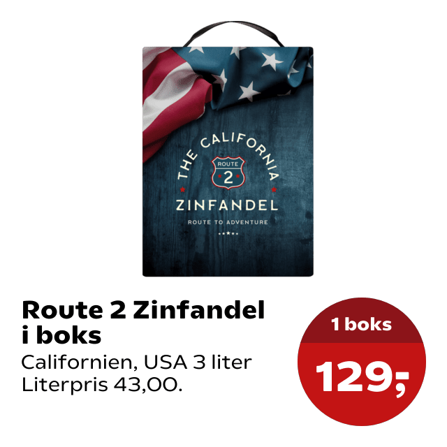 Route 2 Zinfandel i boks