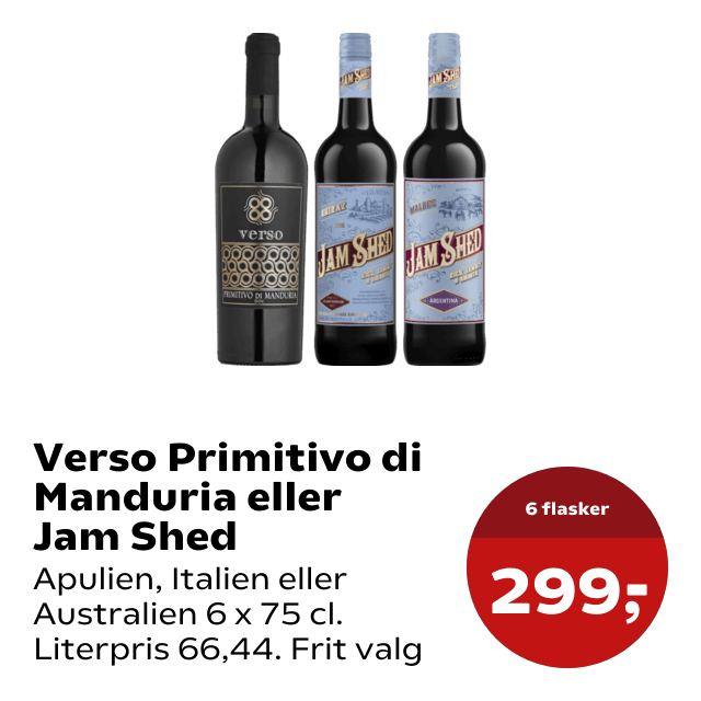 Verso Primitivo di Manduria eller Jam Shed