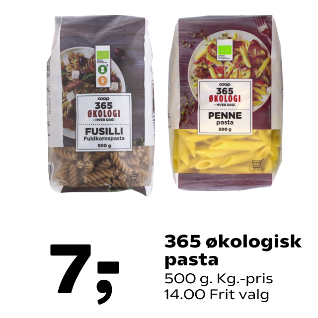 365 ÃÂ¸kologisk pasta