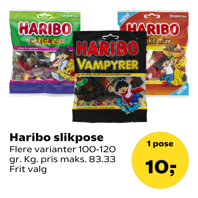 Haribo slikpose