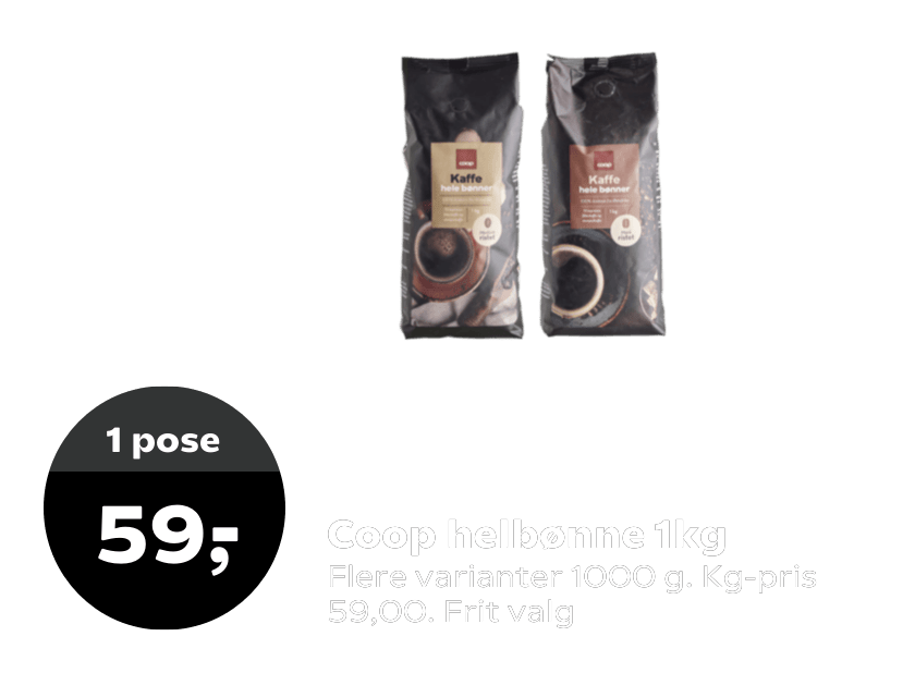 Coop helbønne 1kg