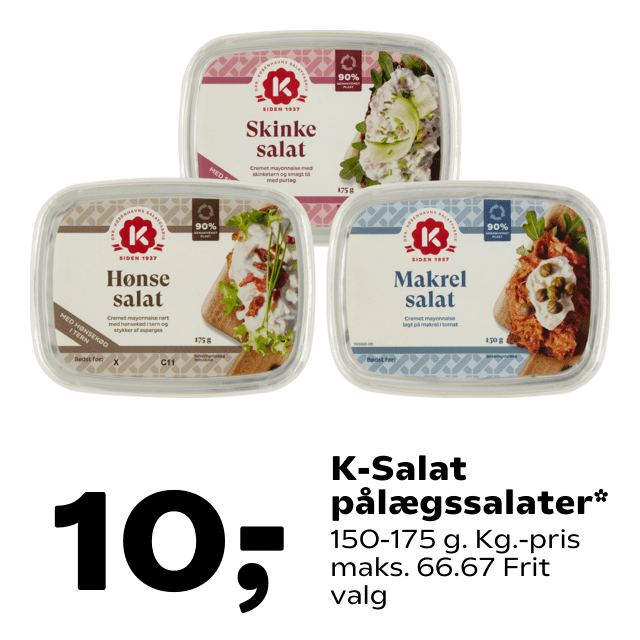 K-Salat pÃÂ¥lÃÂ¦gssalater