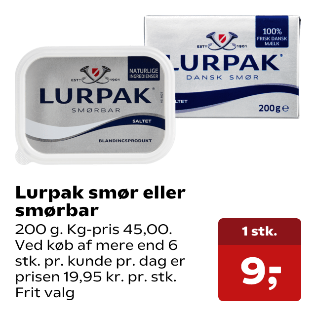 Lurpak smør eller smørbar