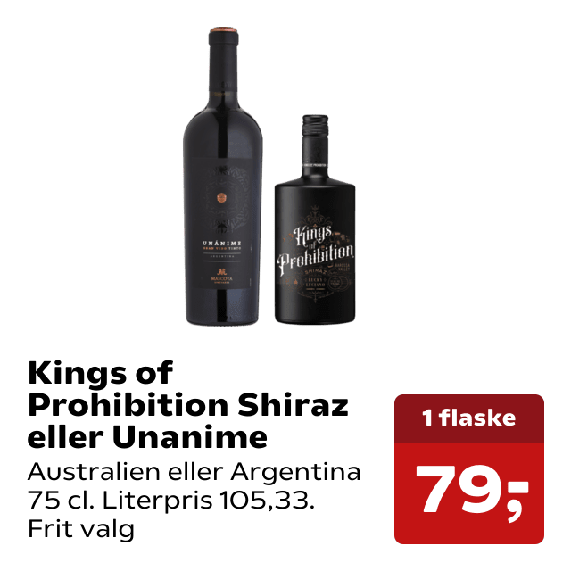 Kings of Prohibition Shiraz eller Unanime