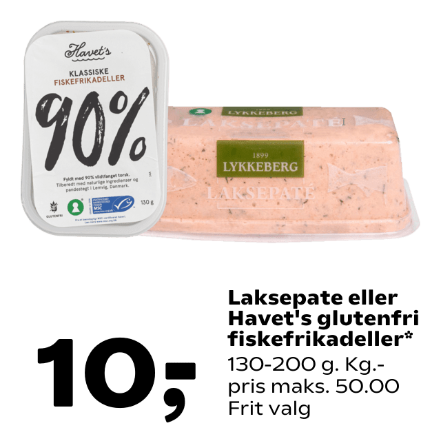 Laksepate eller Havet's glutenfri fiskefrikadeller