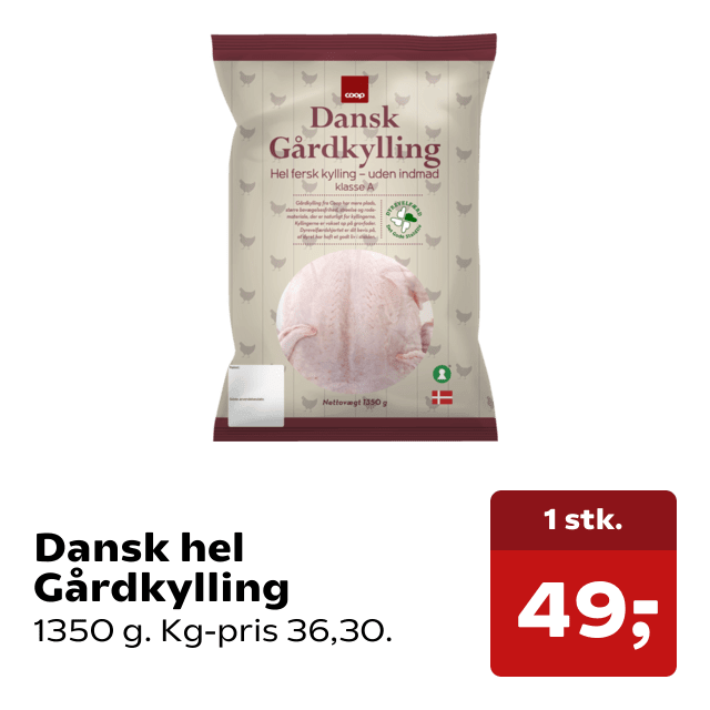 Dansk hel Gårdkylling