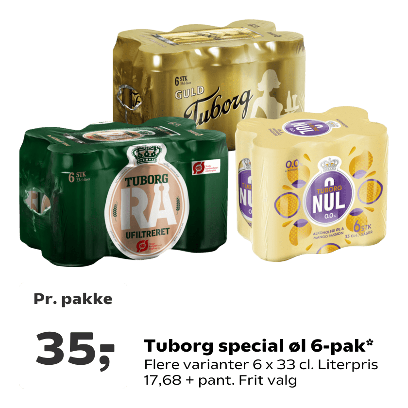Tuborg special øl 6-pak