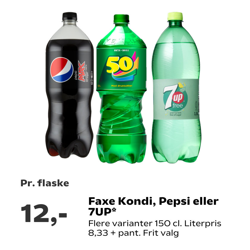 Faxe Kondi, Pepsi eller 7UP