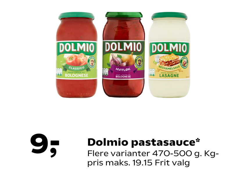 Dolmio pastasauce