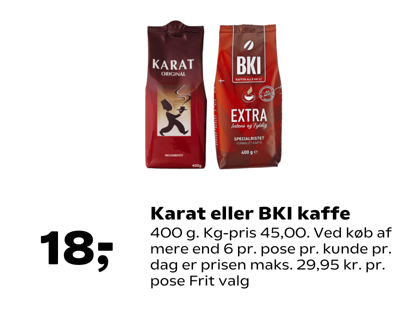 Karat eller BKI kaffe