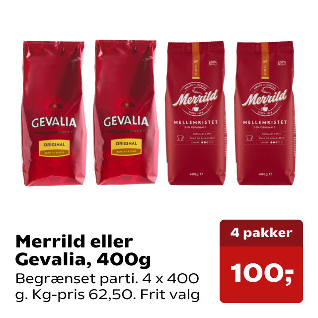 Merrild eller Gevalia, 400g
