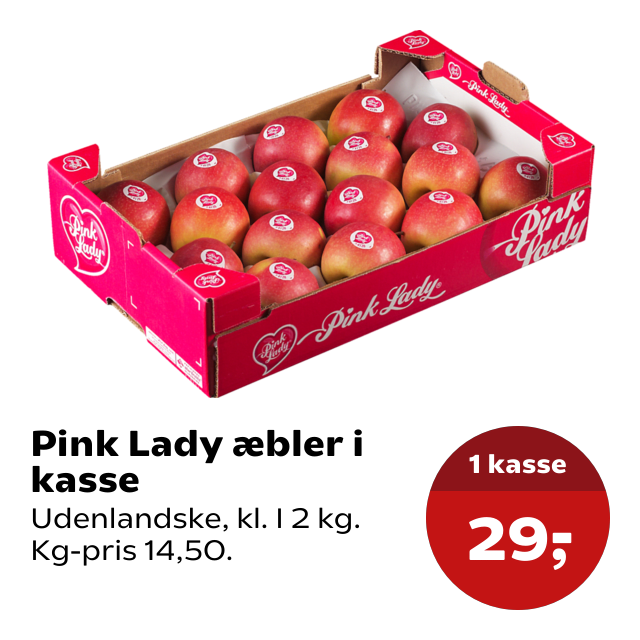 Pink Lady æbler i kasse